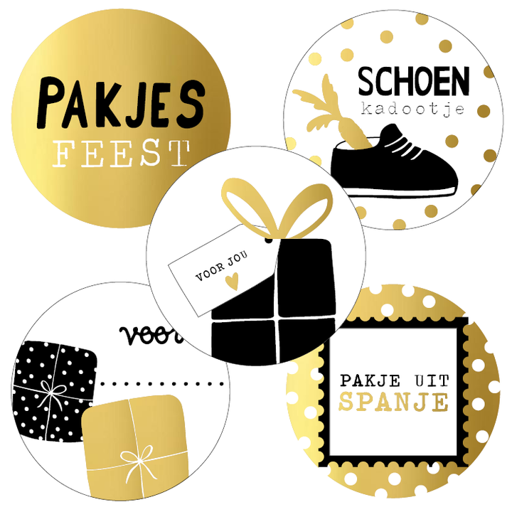 Pakjesfeest | Sluitstickers 10st