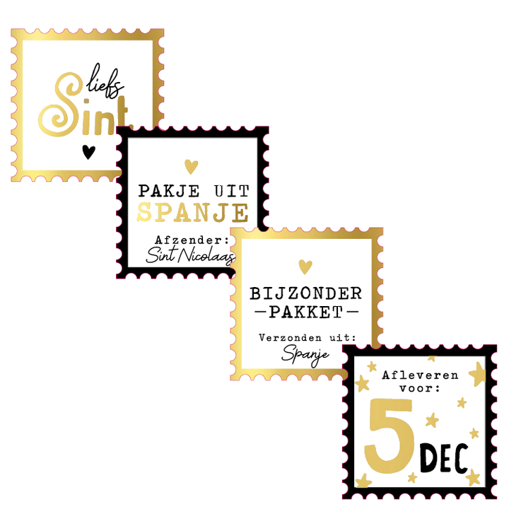 Liefs Sint | Sluitstickers 8st