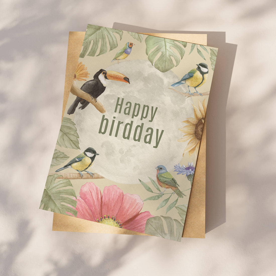 Ansichtkaart "Happy birdday" | Kaart Appeloogje