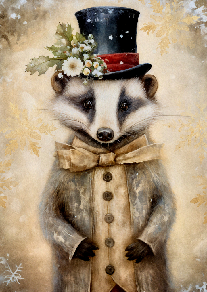 Christmas Animals: Das | Kaart Fripperies