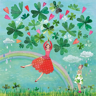 Frau geht mit Hund spazieren | Karte Mila Marquis