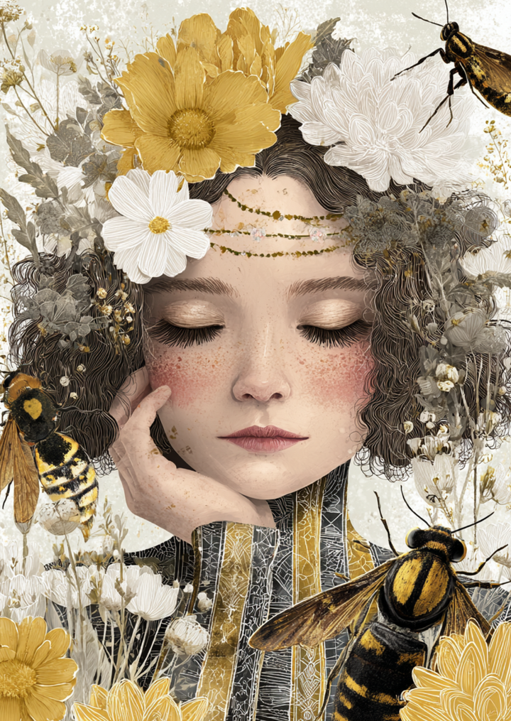 The Bug Girl: White | Kaart Fripperies