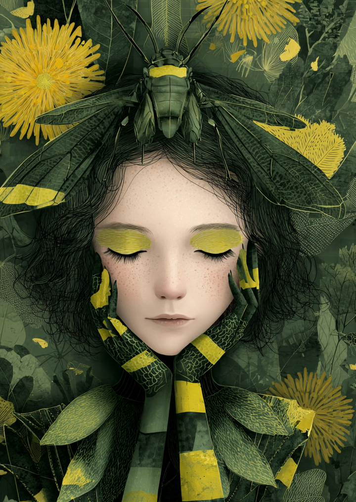 The Bug Girl: Green | Kaart Fripperies