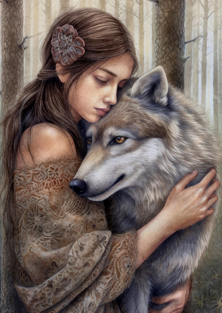 Animal Lovers: Wolf | Kaart Fripperies