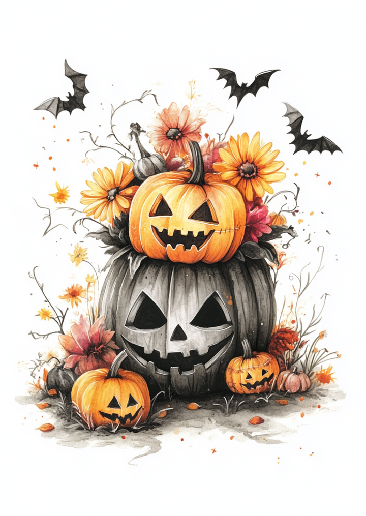 Spooktacular Halloween: Haunted Pumpkins | Kaart Fripperies