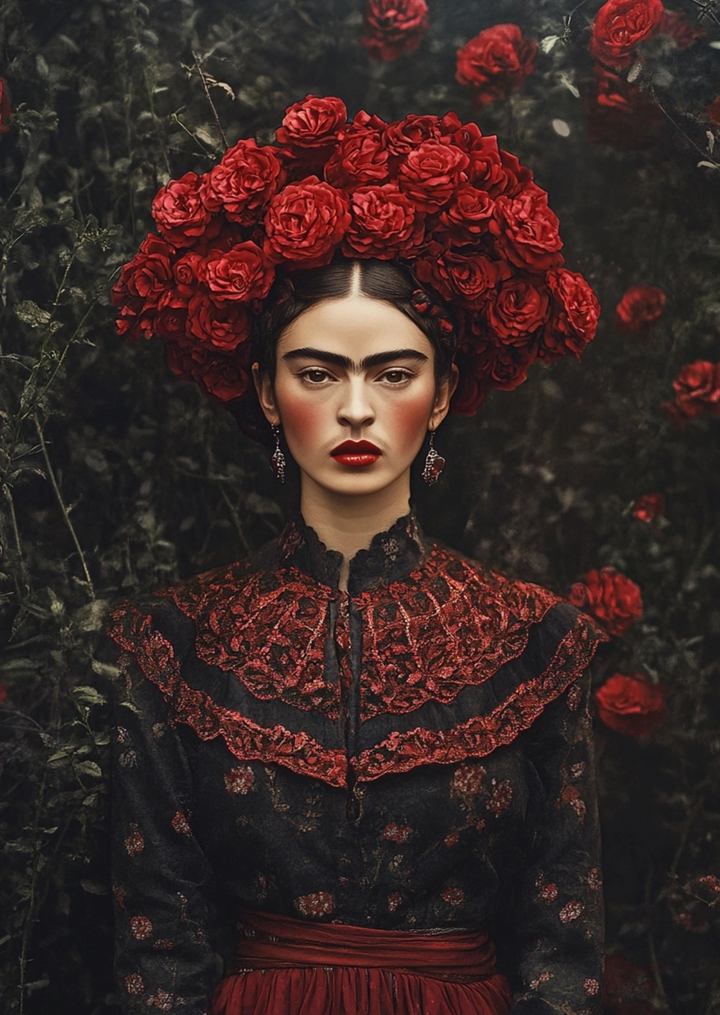 Frida Kahlo: Queen of Roses | Kaart Fripperies