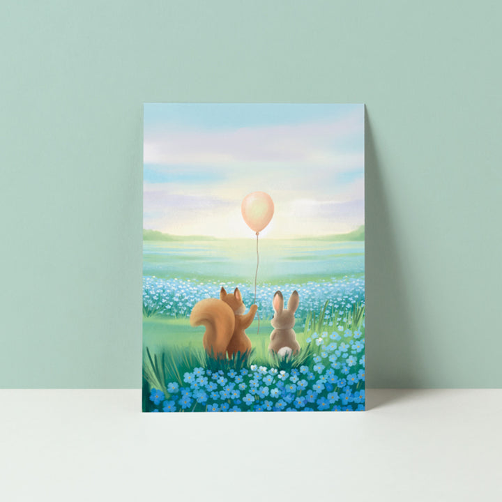Veld van vergeet-me-nietjes | Kaart Studio Poppybird