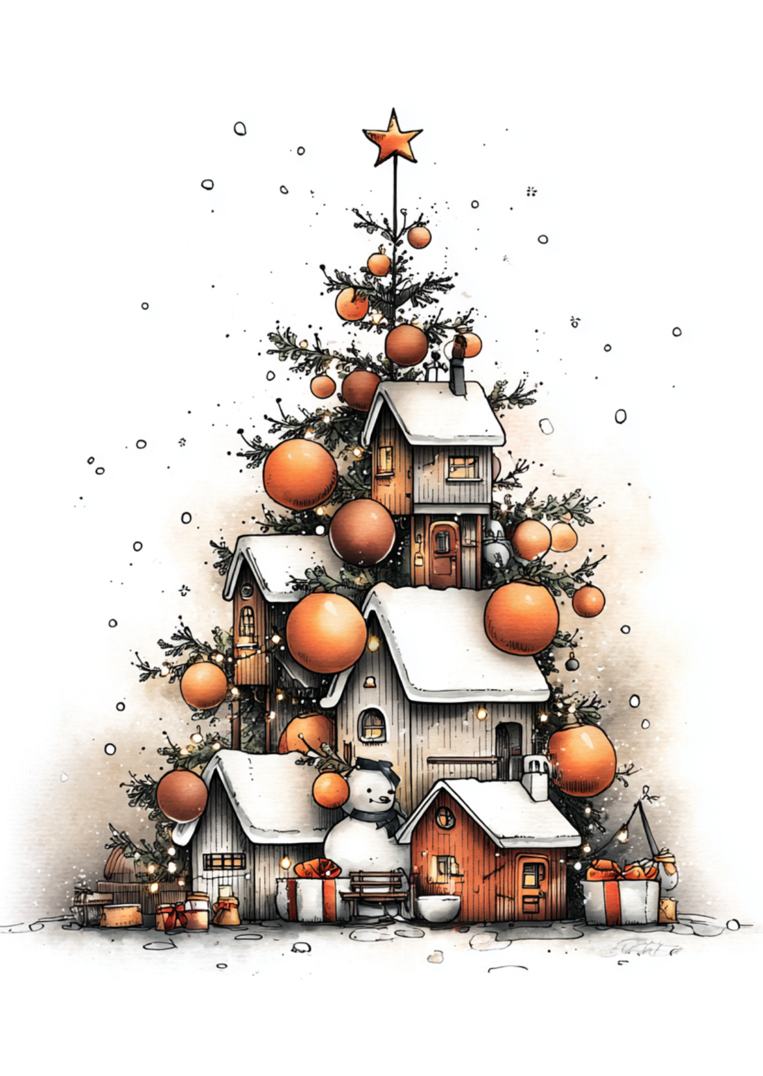 Spirit of Christmas: The Christmas Tree Village | Kaart Fripperies