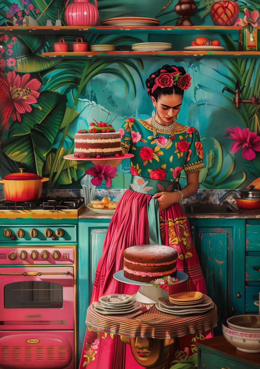 Frida Kahlo: Baking |  Cadeaukaart Fripperies
