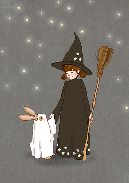 Trick & Treat night | Kaart Belle & Boo