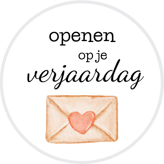 Openen op je verjaardag | Sluitstickers 10st.