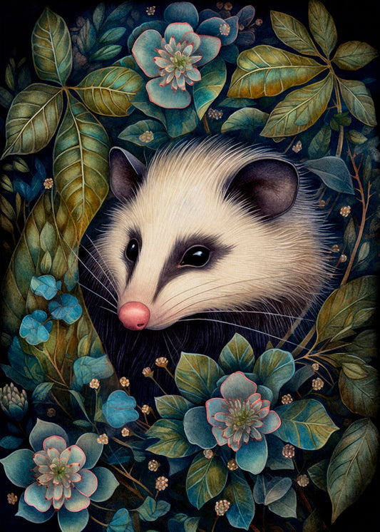 Midnight Animals: Opossum | Kaart Fripperies