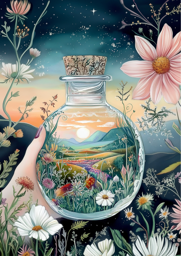 World in a cup: Fantasy in a Bottle | Kaart Fripperies