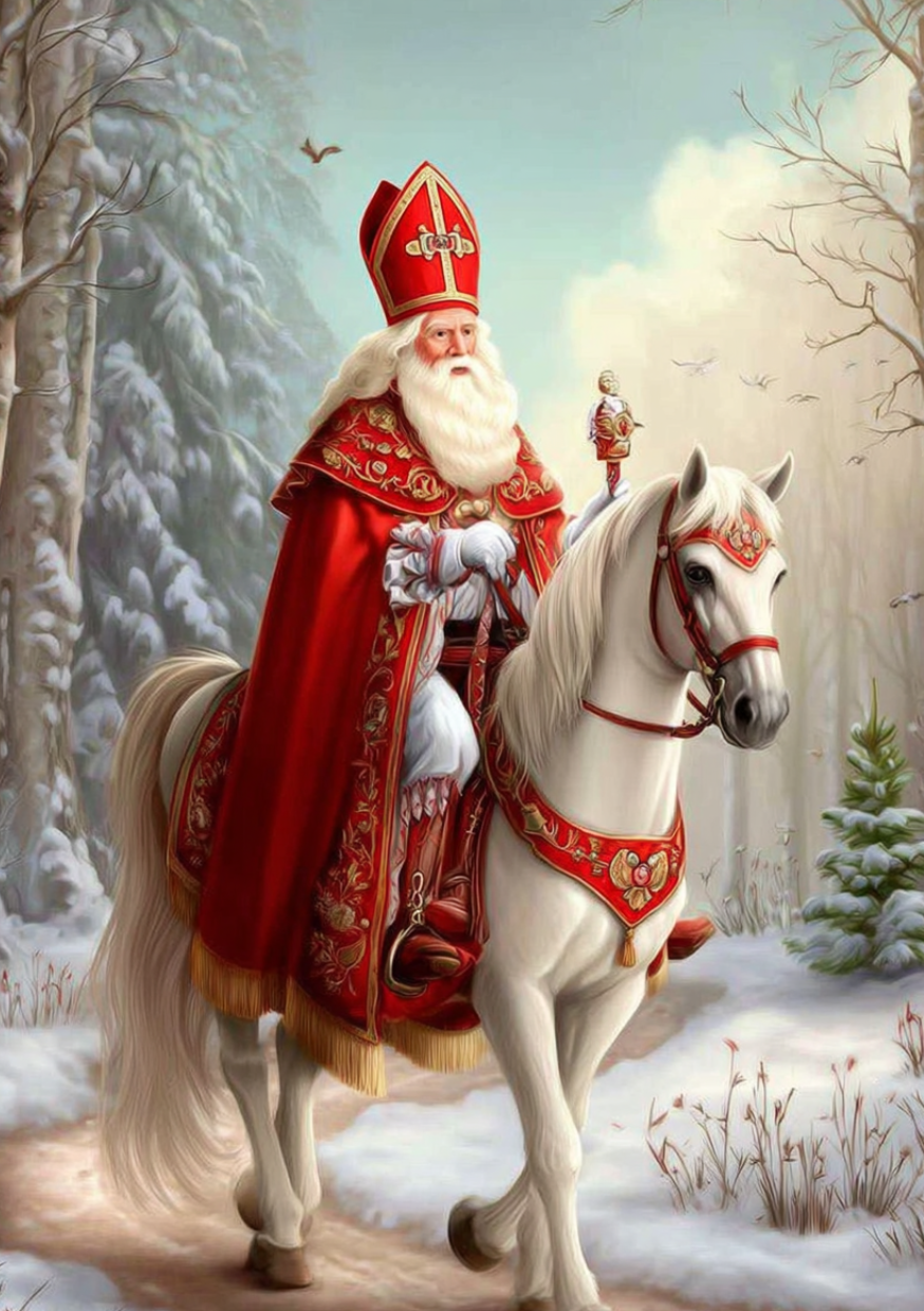 Sinterklaas in winterbos (2) |  Cadeaukaart Fripperies