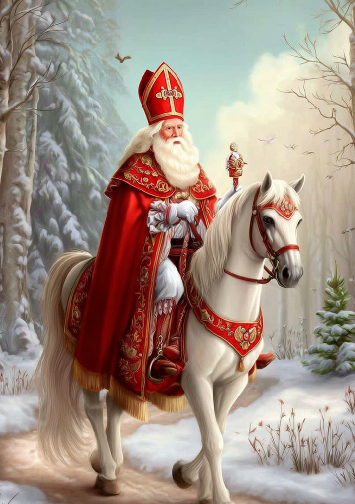 Sinterklaas in winterbos (2) |  Cadeaukaart Fripperies