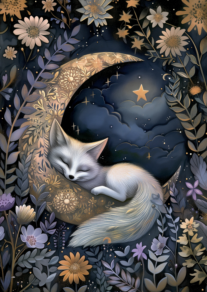 Moon Animals: Vos | Kaart Fripperies