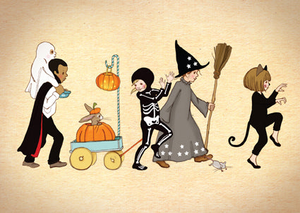 Halloween parade | Kaart Belle & Boo