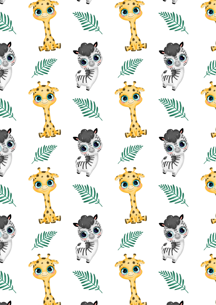 Giraf/Zebra | Kaart Fripperies