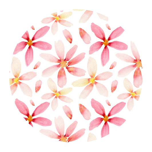 Zomerbloemen (roze) | Sluitstickers 10st.