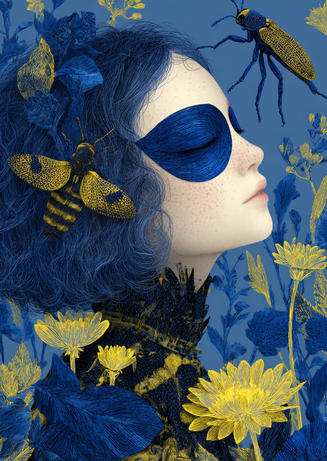 The Bug Girl: Blue | Kaart Fripperies