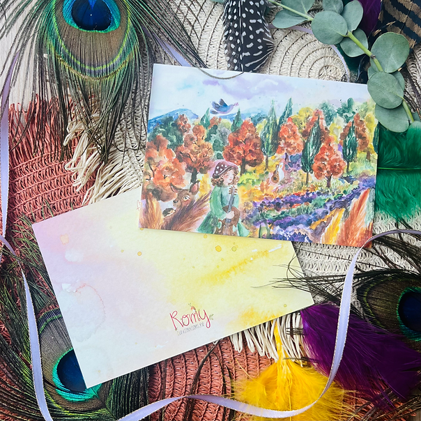 Autumn woods melodies | Postkaart A6 Romyillustrations