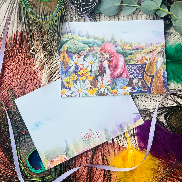 Schuilen bij jou | Postkaart A6 Romyillustrations