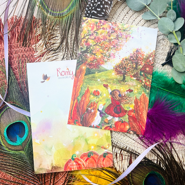 Autumn magic | Postkaart A6 Romyillustrations