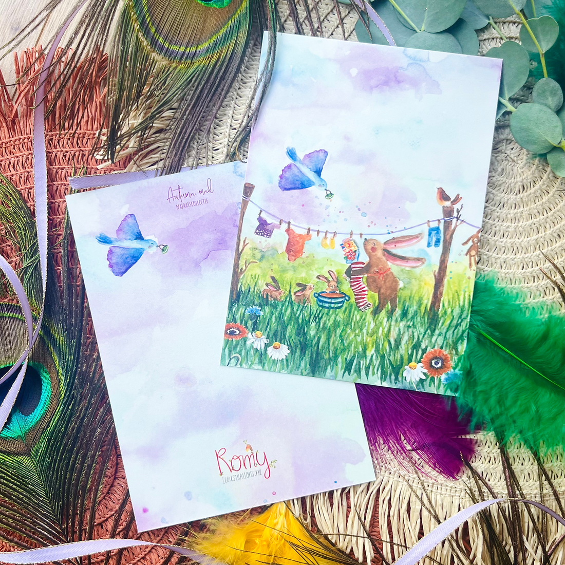 Babykonijntjes | Postkaart A6 Romyillustrations