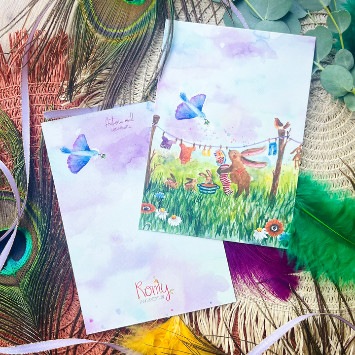 Babykonijntjes | Postkaart A6 Romyillustrations