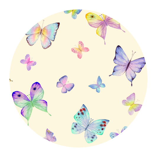 Vlinders (pastel) | Sluitstickers 10st.