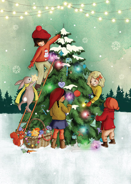 Decorating Tree | Kaart Belle & Boo