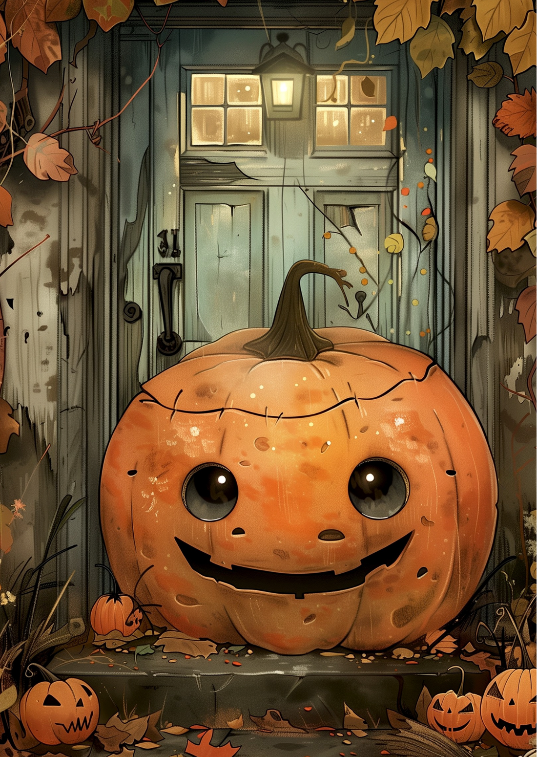 Sweet Halloween: Pompoen | Kaart Fripperies