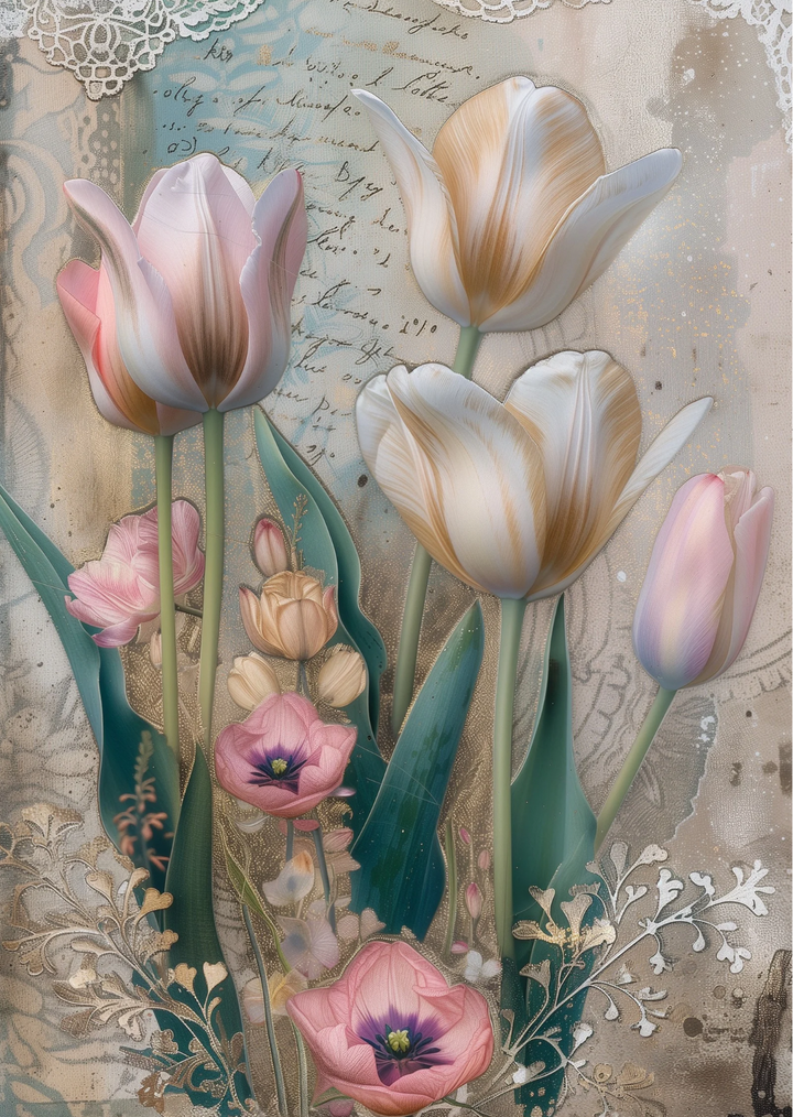Tulips from Holland: Tulips NO. 3 | Kaart Fripperies