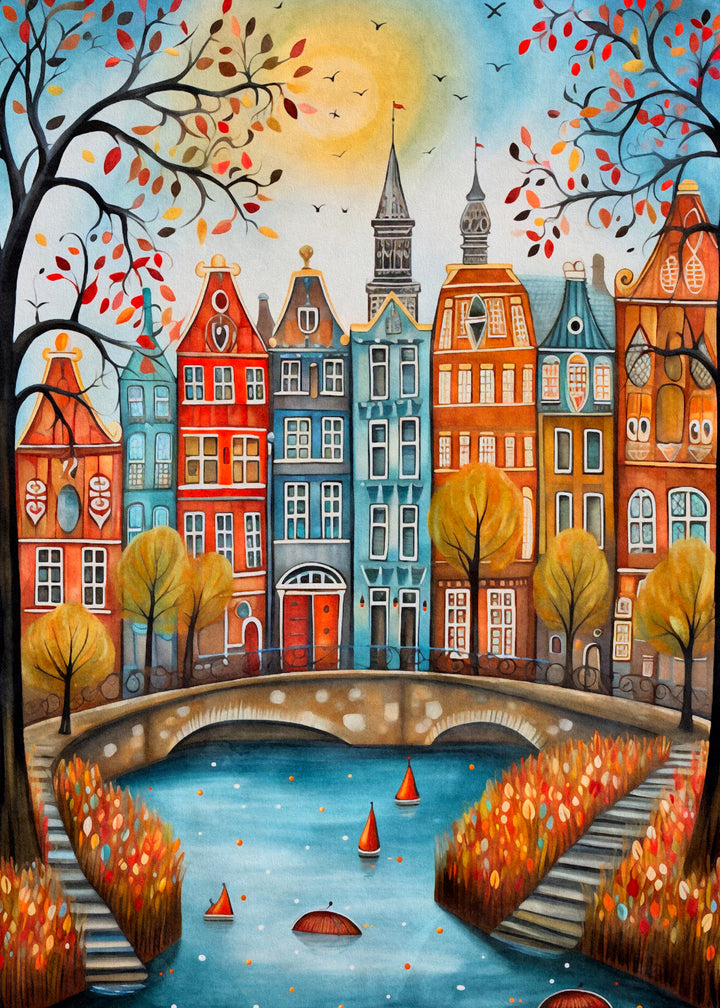 World cities: Amsterdam | Kaart Fripperies