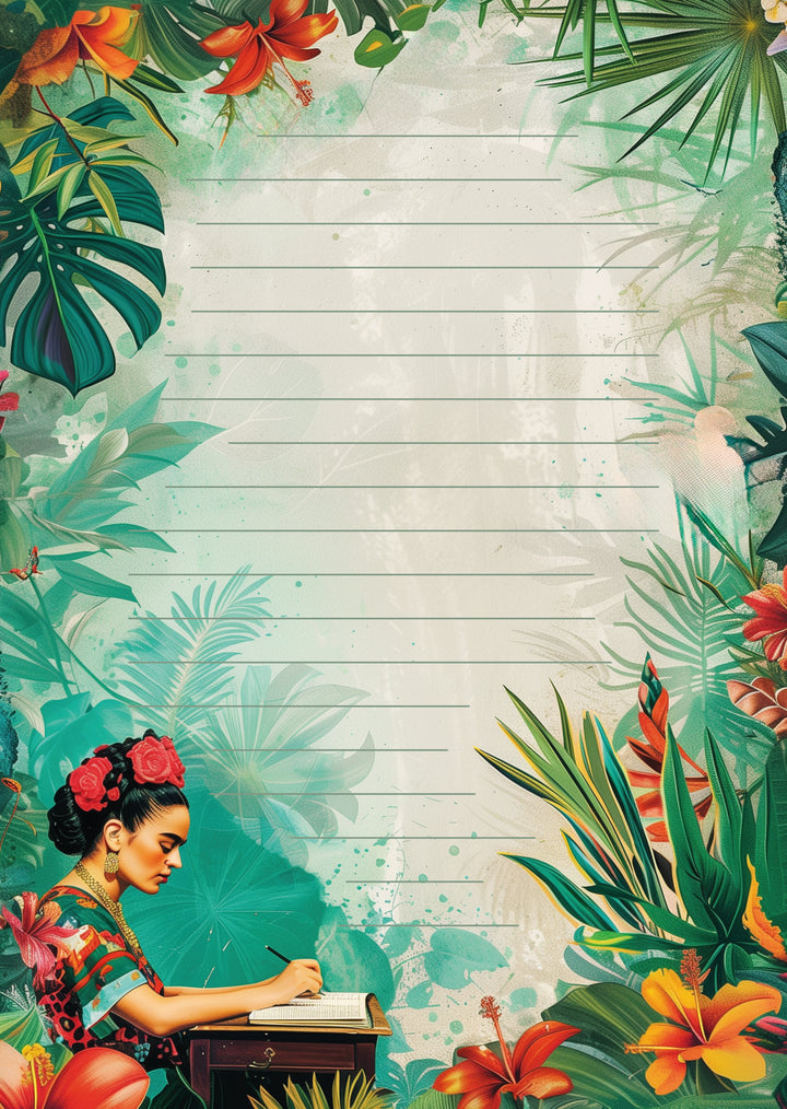 Frida Kahlo: Writing letters | Briefpapier Fripperies
