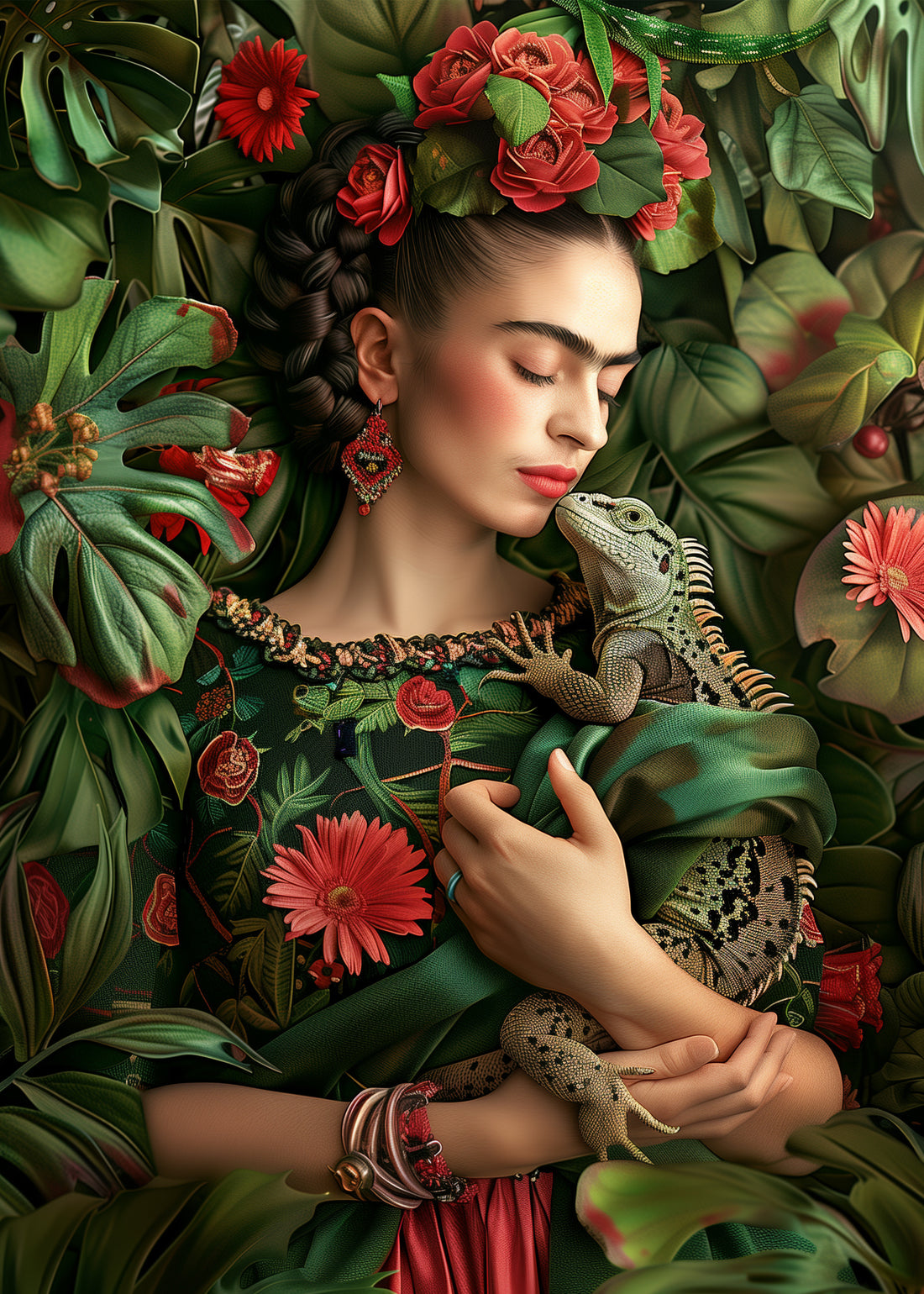 Frida Kahlo: Lizard | Kaart Fripperies