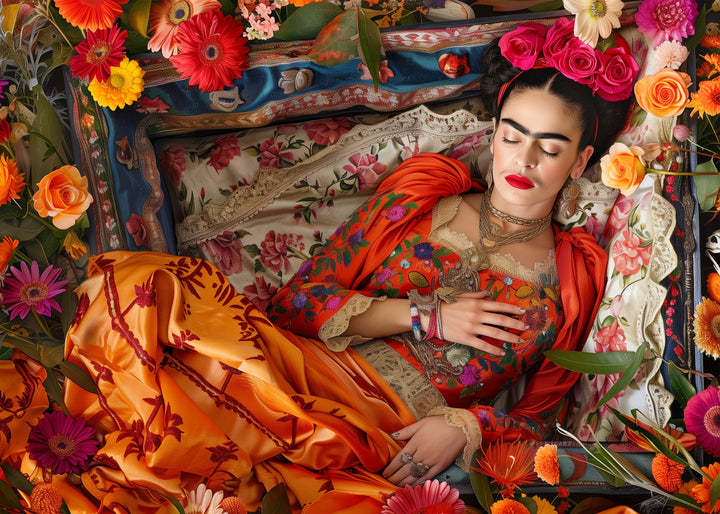 Frida Kahlo: Laying Down | Kaart Fripperies
