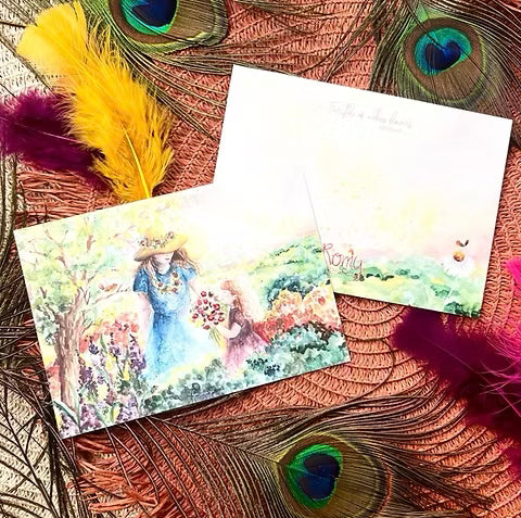 In de zomergloed | Postkaart A6 Romyillustrations