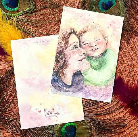 Moederknuffel | Postkaart A6 Romyillustrations