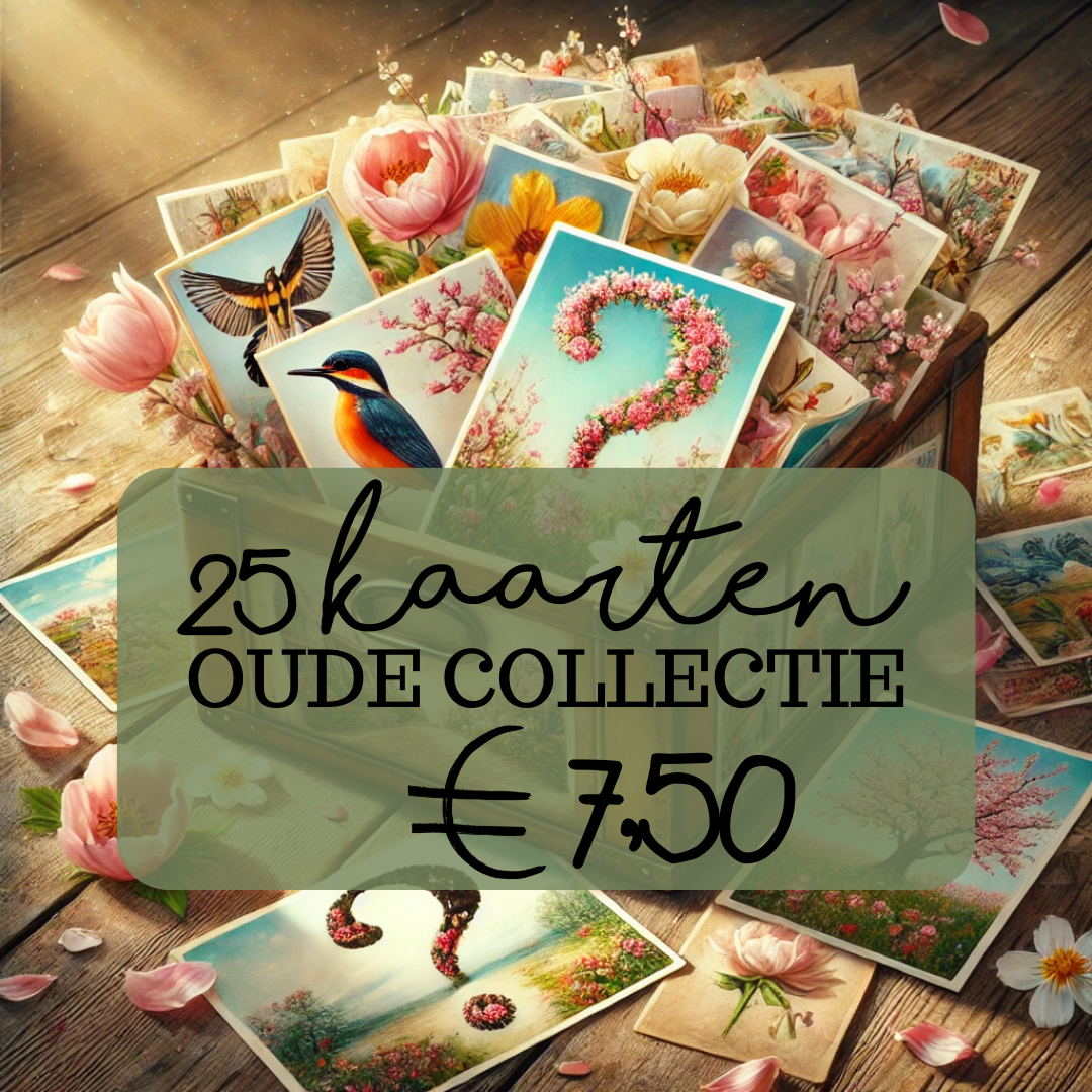 25 kaarten oude collectie | kaartenpakket Fripperies