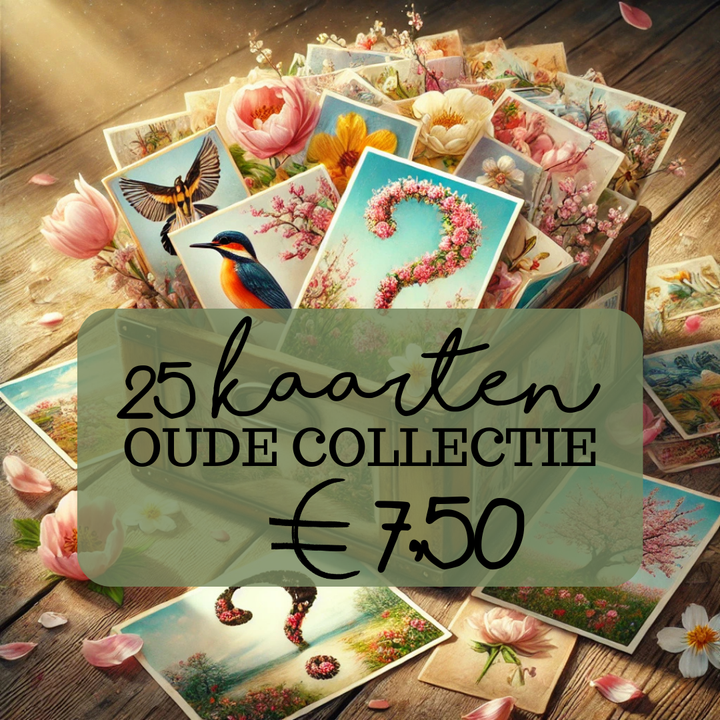 25 kaarten oude collectie | kaartenpakket Fripperies