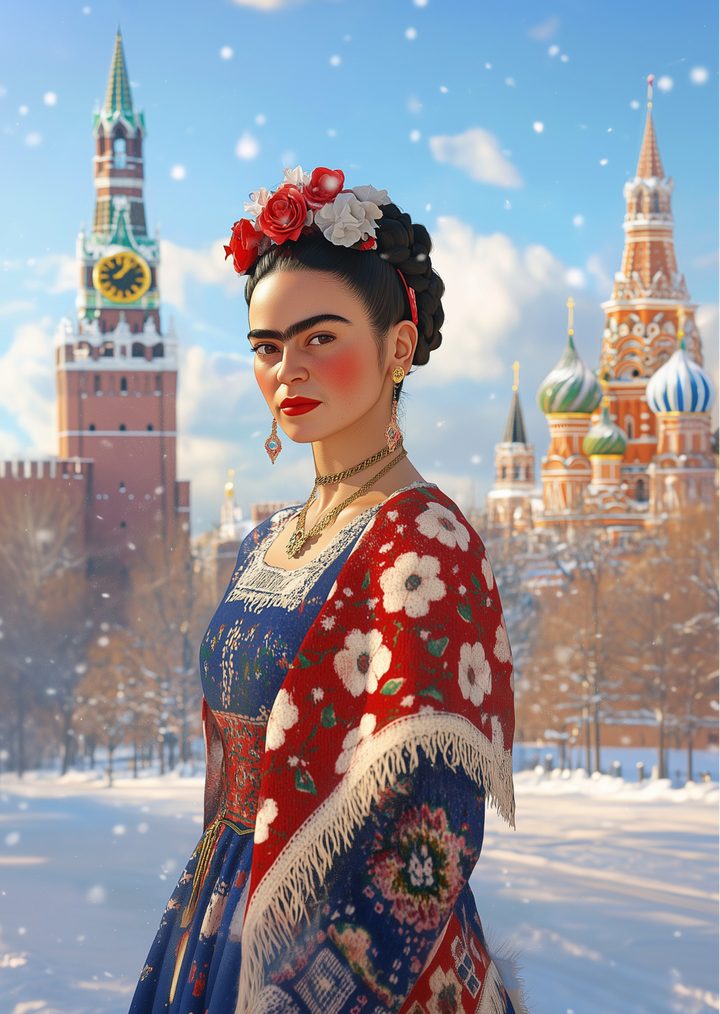 Frida Kahlo: Moskou | Kaart Fripperies