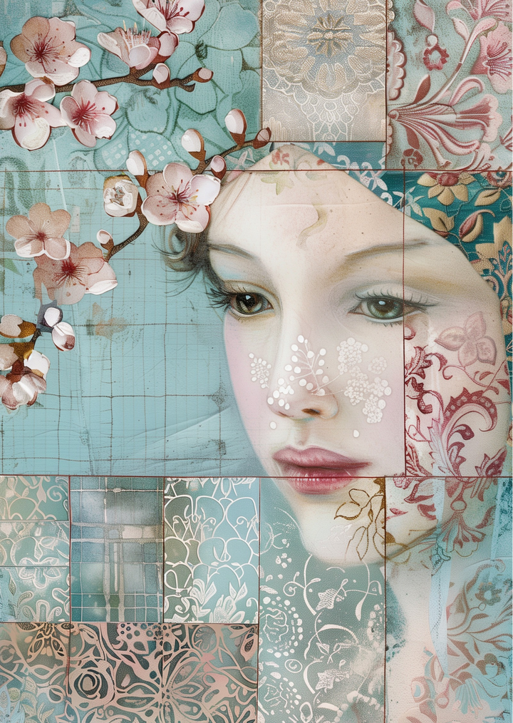 Blue Blossom: Patchwork of a Dream | Kaart Fripperies