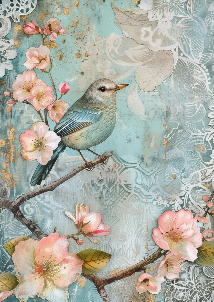Blue Blossom: Melody of Blossoms | Kaart Fripperies
