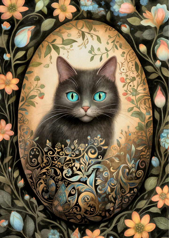 Easter Eggs: Kat | Kaart Fripperies