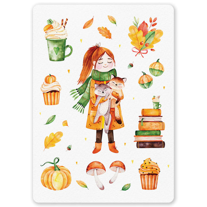 Autumn girl | Kaart Little Lefty Lou