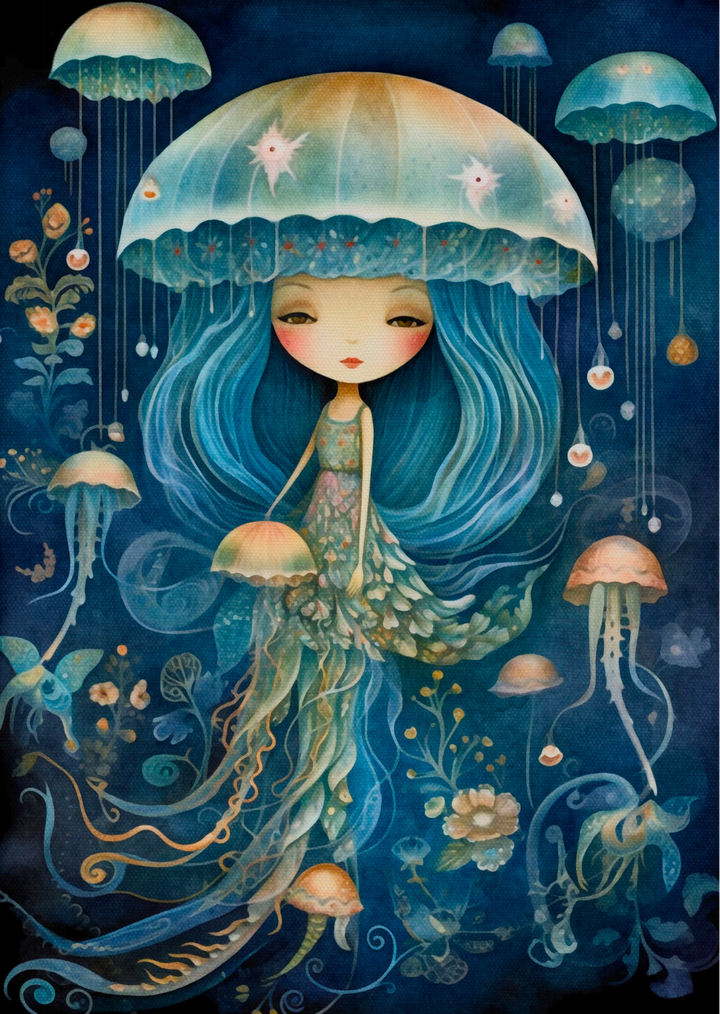 Ocean Siren: Jellyfish | Kaart Fripperies