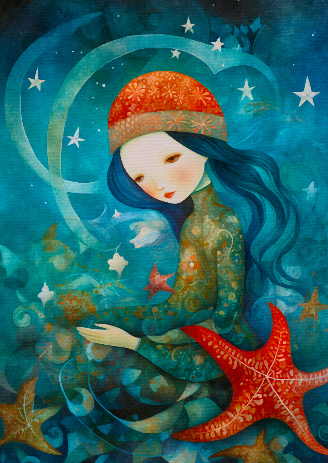 Ocean Siren: Starfish | Kaart Fripperies