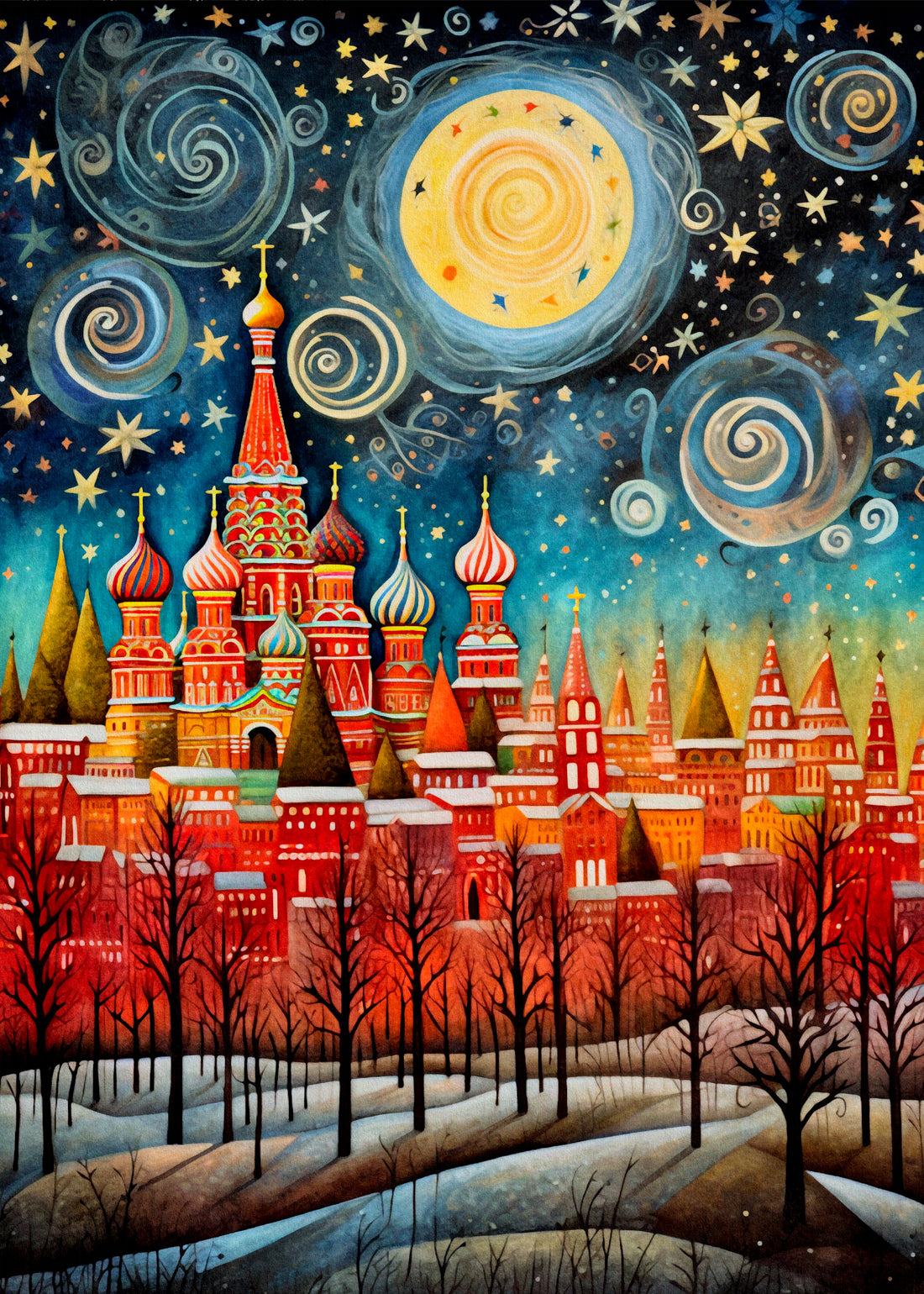 World cities: Moscow | Kaart Fripperies