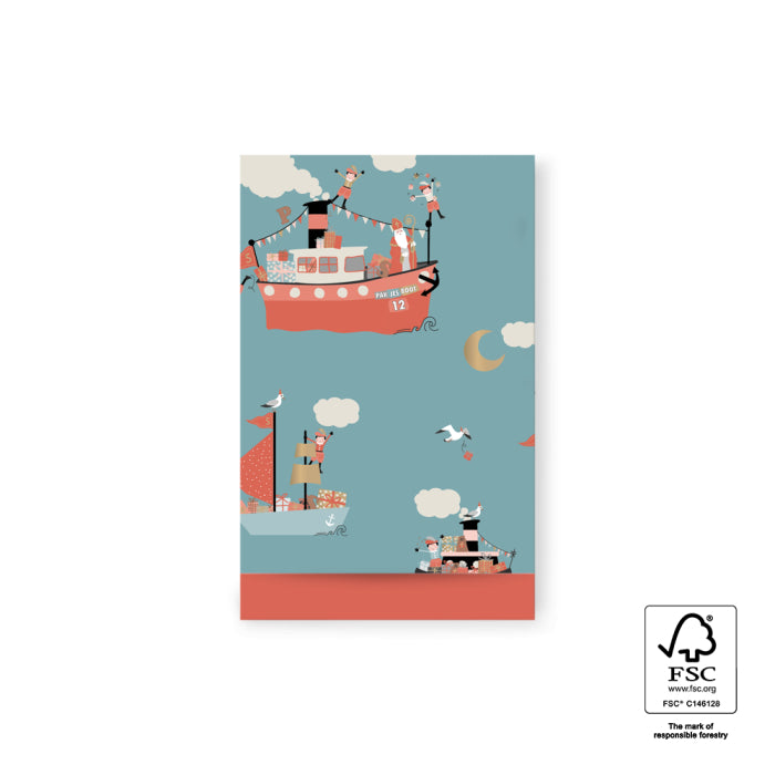 Pakjesboot Lake Blue | Cadeauzakjes 5st
